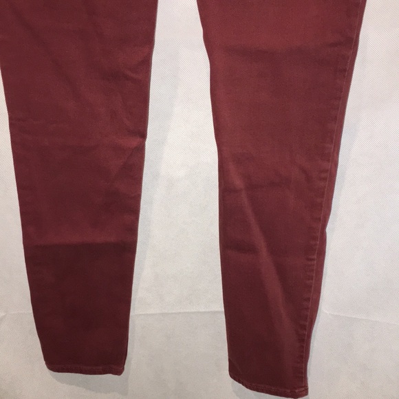 Free People Burgundy Denim Skinny Jeans | Size 27 - Picture 5 of 5